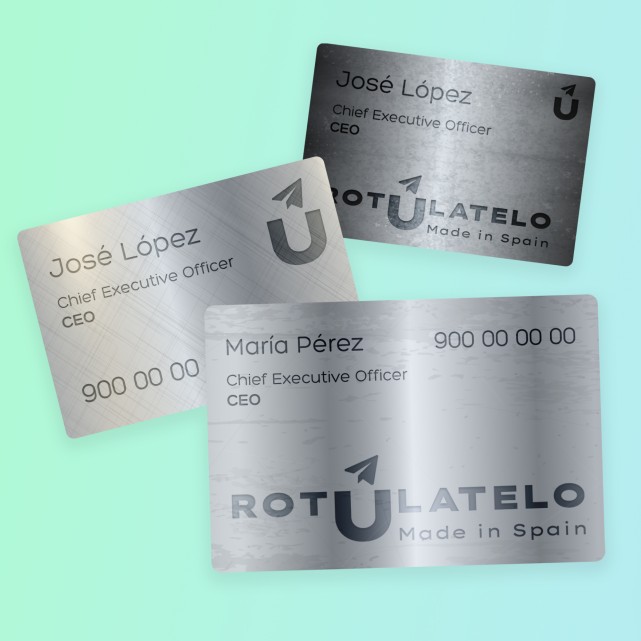 Placas Identificativas de aluminio personalizadas